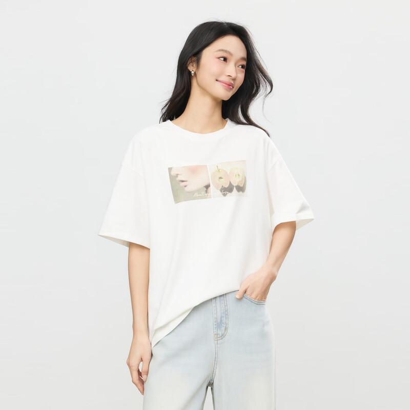 Elva  Island Women s Summer Printed Short-Sleeve T-Shirt XS