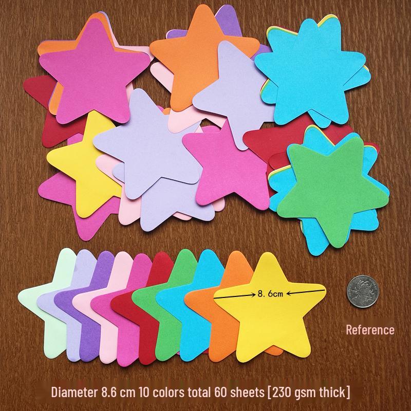 Cartulina Redonda de Colores para Manualidades de Jardín de Infancia: Kits DIY de Origami, Corte de Papel, Tarjetas de Felicitación y Linternas