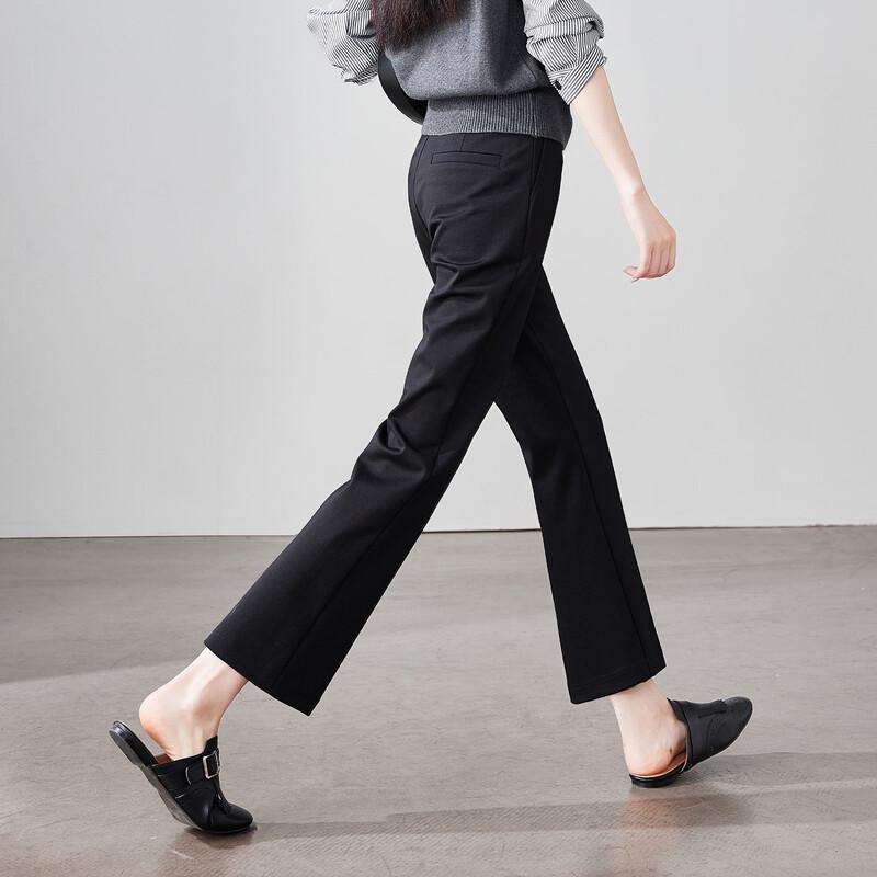 SOFSIL Women's High-Waist Micro-Flared Cropped Pants