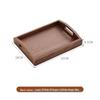 Japanese Style Wooden Serving Tray with Black Walnut Handle