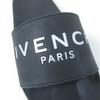 Pristine GIVENCHY Sandals Logo Design Slide Sandals Black Rubber Women 35 Used