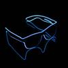 Glowing glasses LED gadget party funny blue frames St. Andrew's Day