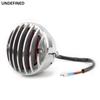 Motorcycle Brake Tail Light Grill Aluminum Round Cafe Racer Taillight For Honda Sportster Bobber Chopper Custom SV650 Bikes