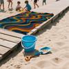 Earth Tone Swirl Oversized Microfiber Beach Towel Sand Proof Quick Dry, Absorbent for Swimming Pool Travel Camping