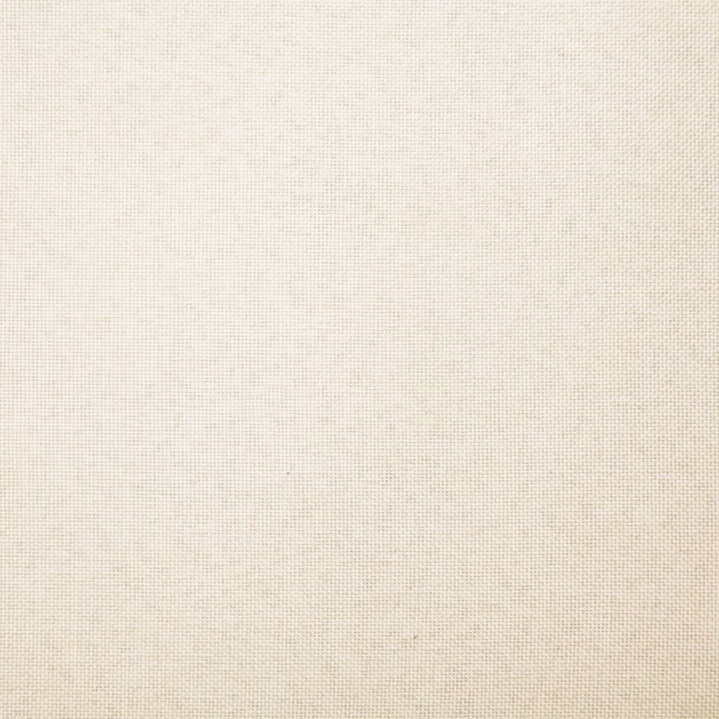 Bench 139.5 cm Cream White Polyester