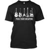 Guitarists Tshirt Cool Vintage Guitars Pick Your Weapon Musician Guitars Band Gift T-Shirt for Men Women, Black, Medium