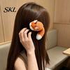 Hair Accessories for Women Plush Fox Clip, Cute Animal Hairpin, Soft Furry Barrette Non Slip Claws Thick Accessory Girls, Decorative Hairpin