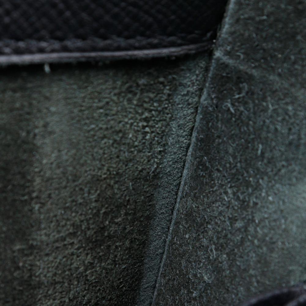 HERMES Sac Adepeche 38 Business bag black/SilverHardware Epsom mens Used