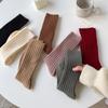 Wool Socks for Women, Thick and Warm for Autumn and Winter. Cashmere Socks for Women, Mid-calf Solid Color Pile Socks, Trendy Long Socks