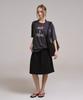 Sin And Lee Anime Midi Skirt Black