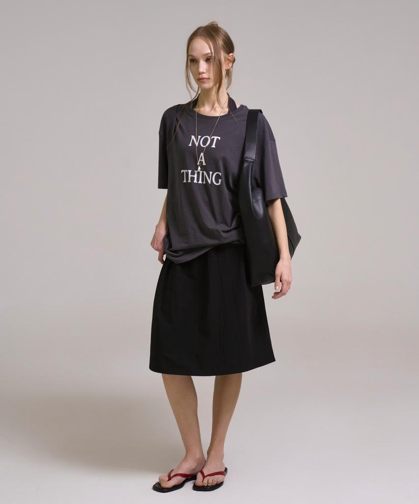 Sin And Lee Anime Midi Skirt Black