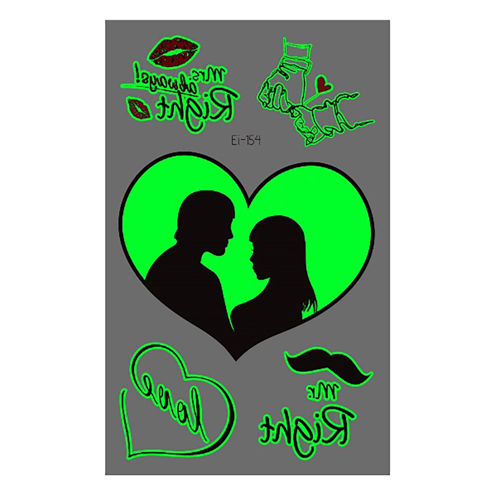 

Светящаяся наклейка на День святого Валентина Водонепроницаемая Светящаяся наклейка