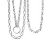 Retro Hip-Hop Multi-layer Stackable Stainless Steel Necklace