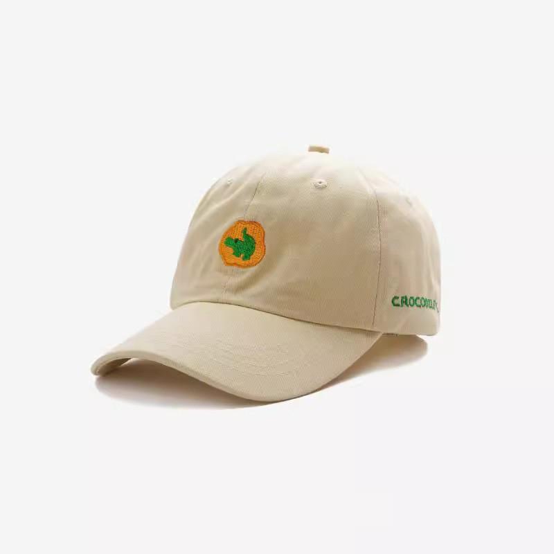 

Cute Animal Embroidered Baseball Cap With Adjustable Fit For Summer Casual Wear абрикосовый