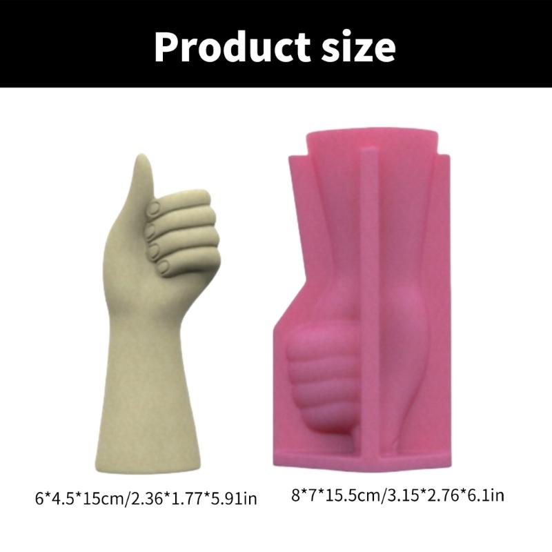 Moule en Béton Fait Main Moule Pot de Fleurs Moule Forme Geste Pots de Plantes Moule Porte-Rangement Stylo Moules Convient pour le Bricolage