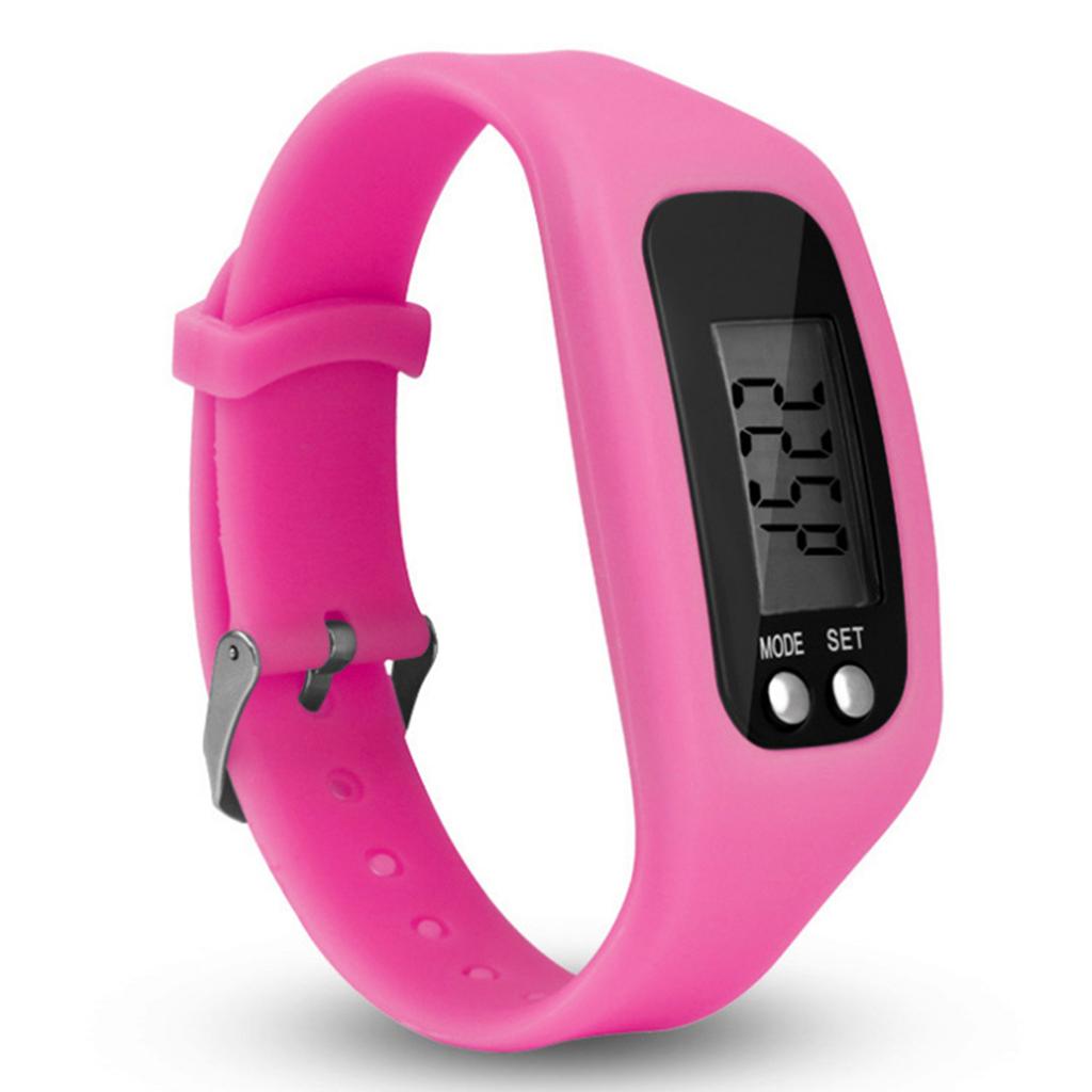 Pedometer Watch With LCD Display Walking Fitness Simple Operation Tracker Wrist Band And Digital Step Counter