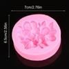 1Pc Molde de Silicone em Forma de Flor Gardenia Plumeria Rubra Moldes Diy Ferramenta de Cozimento