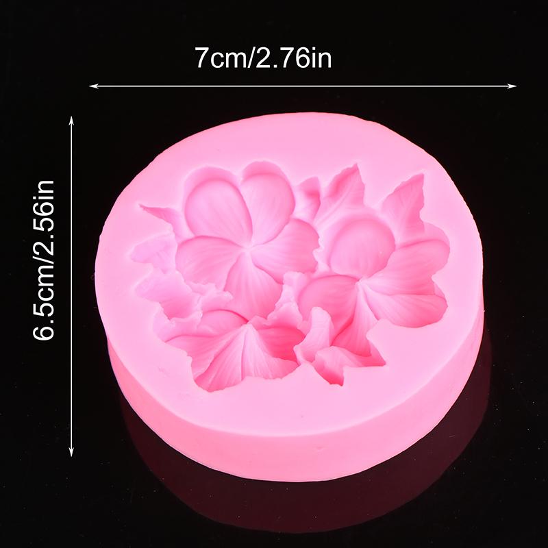 Flower Shape Silicone Cake Mold Gardenia Plumeria Rubra Soap Fondant Molds Cupcake Jelly Candy Chocolate Decoration Baking Tool