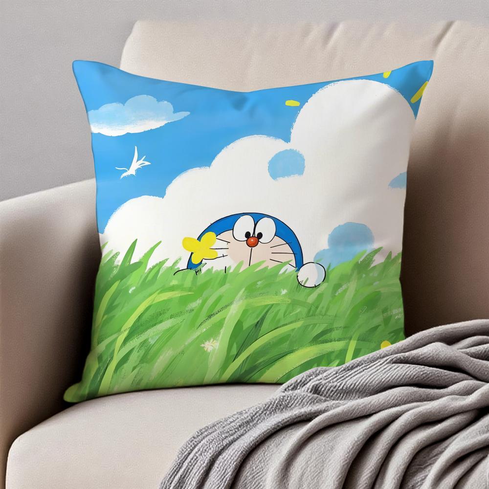 CUTE CCrayon SShinchan Cushion Cover Pillowcase Antidustmite Invisible Zipper Short Plush Sofa Cushion