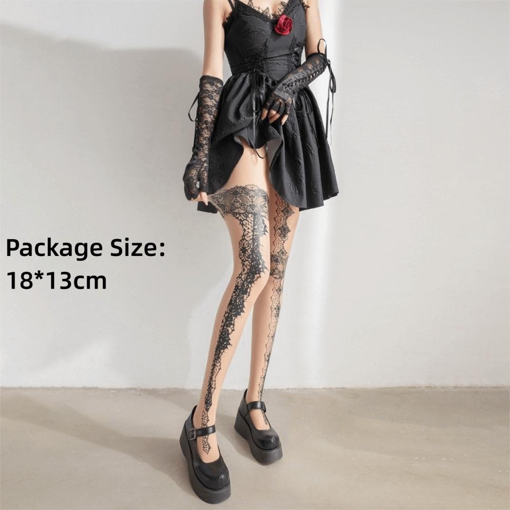 Irregular Pattern Women's Tights Personality Fashion Sweet Cool Silk Stockings Elasticity Breathable Women's Pantyhose