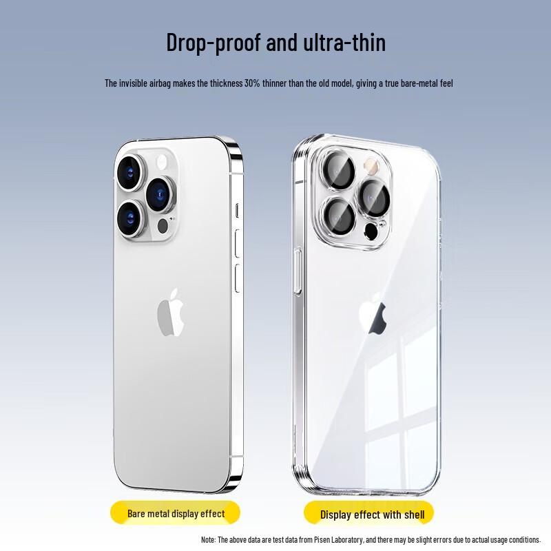 Pisen Ultradünne transparente Hülle für iPhone 15 Pro Max