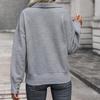 Yiyi 2025 Autumn Women's Solid Color Lapel Hoodie - European & American Style