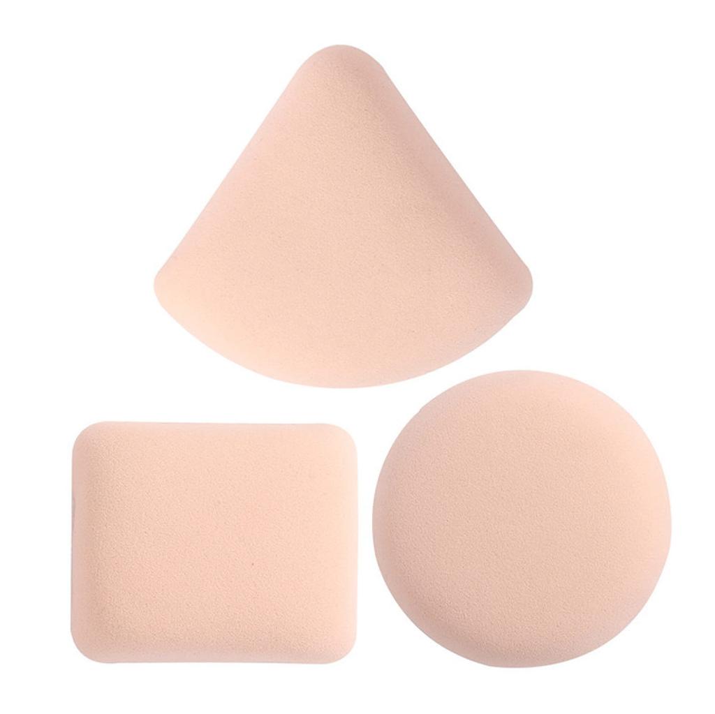 3 Pieces Dry Wet Usable Makeup Cosmetic Puff Sponge Cushion Puff for Foundation Powder Soft and Cute