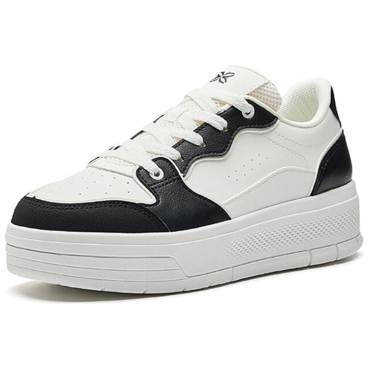 Anta Jelly 2 Slip Resistant, Abrasion Resistant, Lightweight Low Top Skateboard Shoes Women's White Black 122528032-7