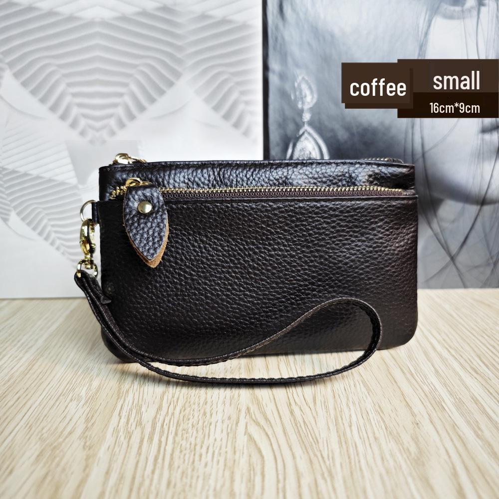 Korean Style Genuine Leather Multi-Functional Women's Wristlet Clutch Wallet