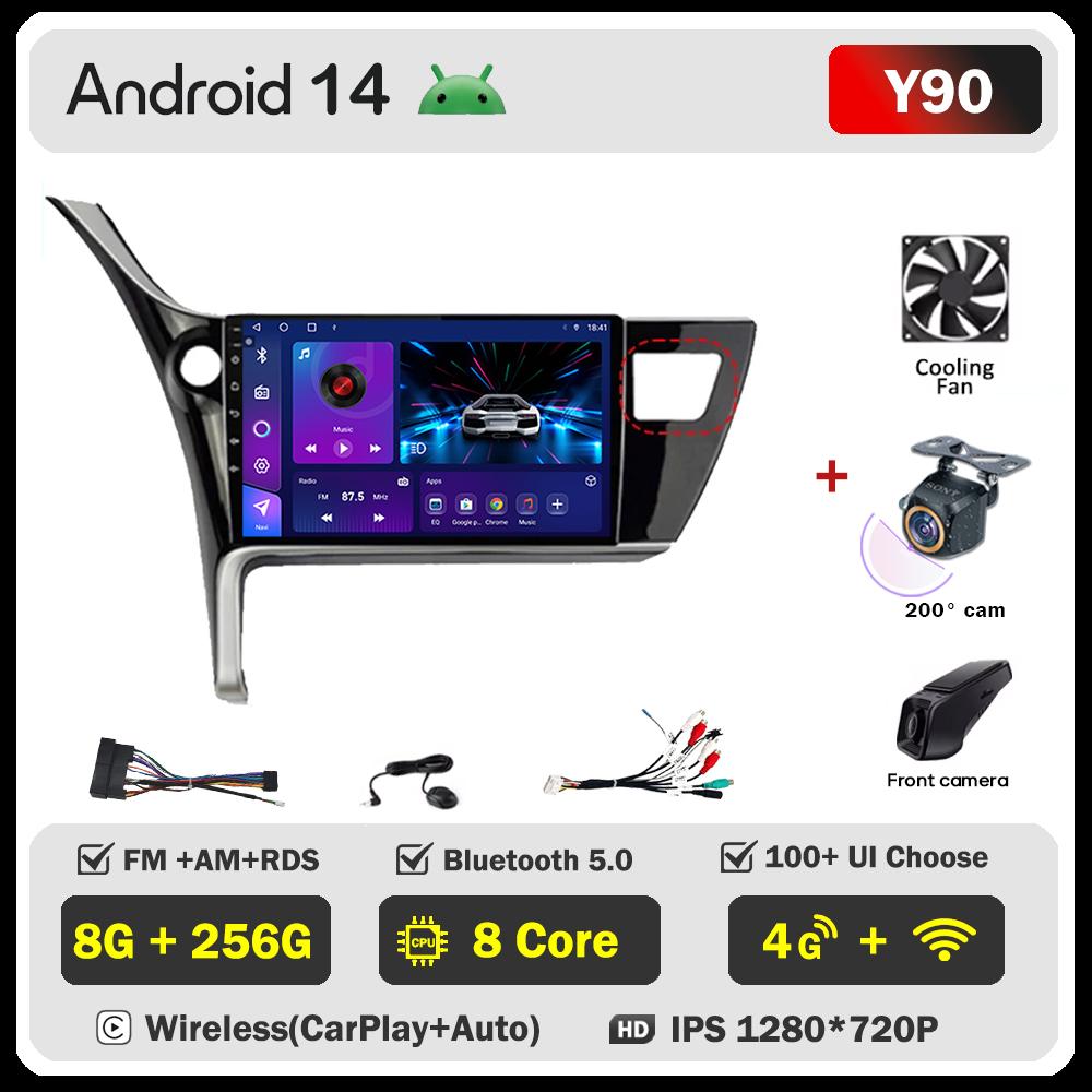 For Toyota Corolla 11 Auris E180 2017 2018 2019 Carplay Auto Screen Wireless Android Auto Car Intelligent Systems AutoMotive DSP