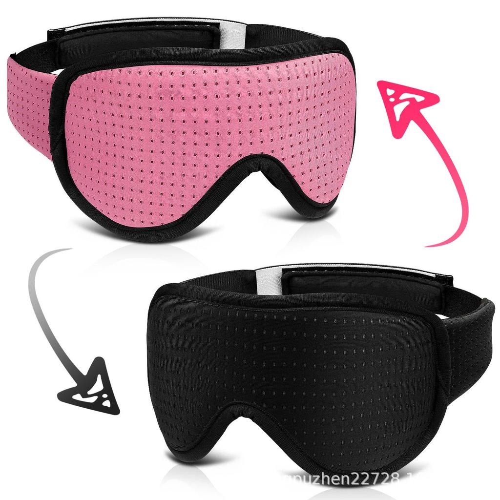 3D Stereo Shading Sleep Eye Mask - Unisex, Breathable, Light-Blocking for Adults and Students