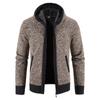 Winter Herren Slim Fit Fleece Verdickter Pullover Strickpullover Jugendmode Lässige Kapuzenjacke