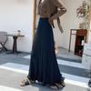 Autumn & Winter Women's Knit Pleated Midi Skirt: Slimming, A-Line, Tassel, Hip-Covering, Big Swing Design