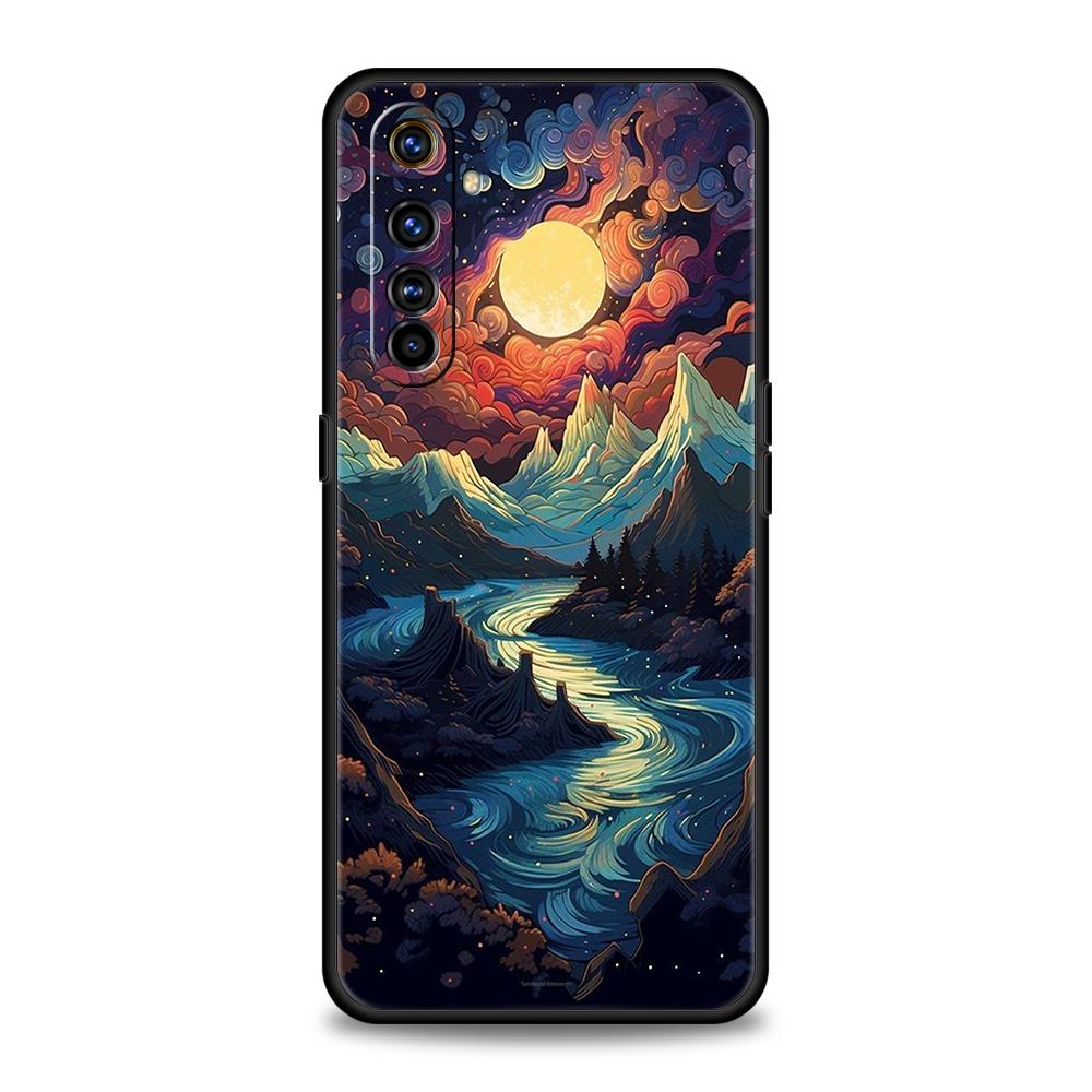Mountain Forest Phone Case For Oppo A3S A15 A17 A31 A95 Find X5 X6 Pro A54 A53 A52 Reno 6 7 8 SE Z Pro 5G Soft TPU Cover Capas