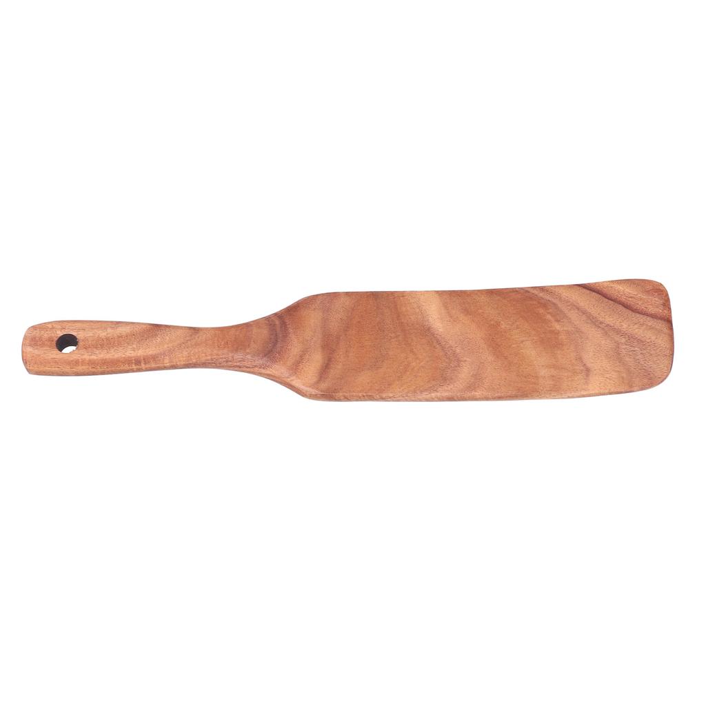 Teak Spatula Wooden Steak Pizza Cooking Salad Frying Spatula for Business Gifts Home KitchenMiddle Shovel 11.4x2.2inch