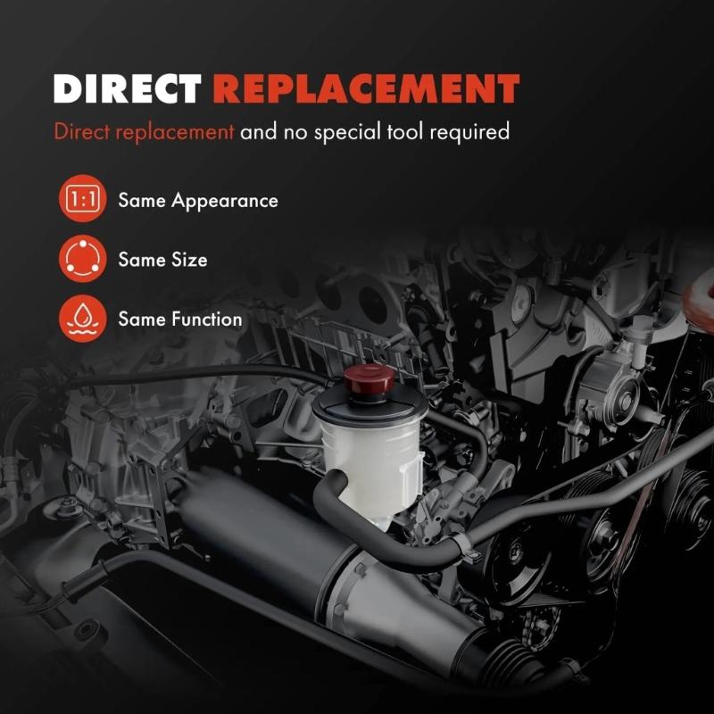 Nádržka posilovače řízení bez O-kroužků pro W203 W463 W163 C215 Nádržka expanzní nádrže hydraulického oleje Nádržka posilovače řízení