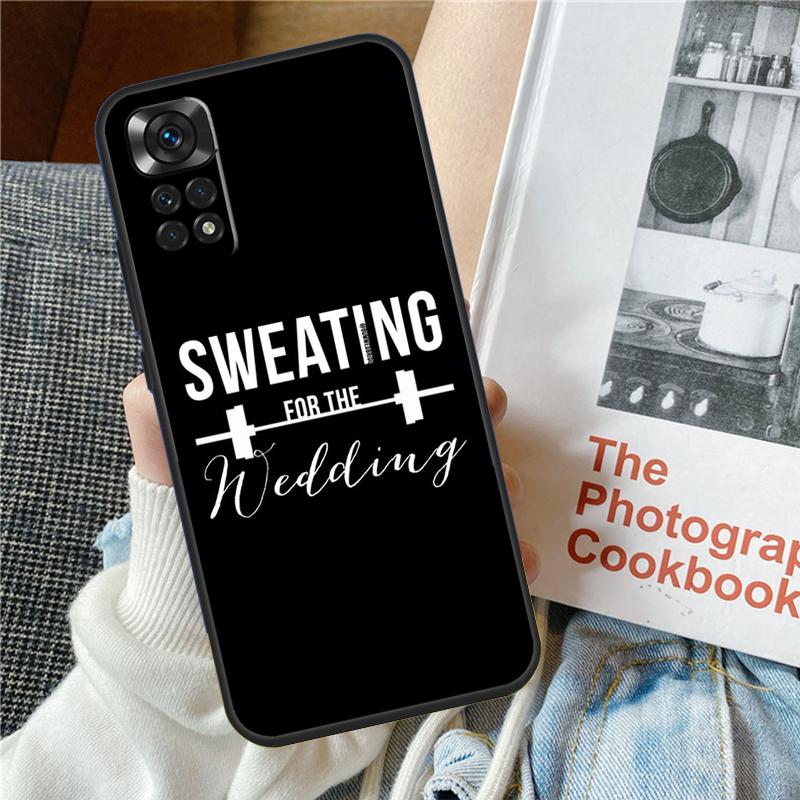 Bodybuilding Gym Fitness Phone Case For Redmi Note 10 9 8 11 12 Pro 9S 10S 11S 12S Cover For Redmi 12 12C 9C 10C 13C