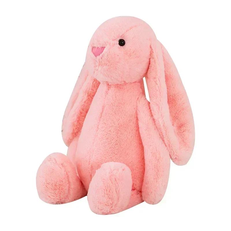Long Ear Bunny Plush Stuffed Animal Unisex Soft Cotton Cute Sleeping Companion Easter Birthday Gift Rabbit Toy