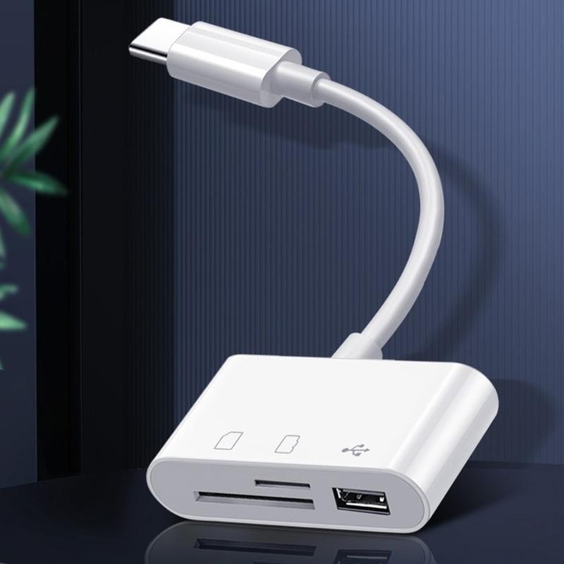 Various Port USB C Card Reader TF Slots Fast Speed Transmission Travel Friendly Build for Photographers Professionals