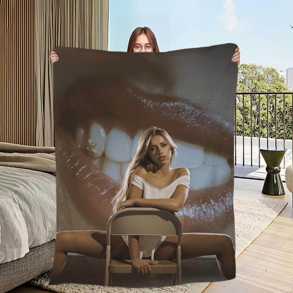 T-Tate McRae So Close to What Blanket Flannel warm comfort soft plush blanket For Picnic Beds Sofas Homes And Bedrooms