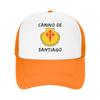 Buen Camino de Santiago Compostela Peregrino Sun Hats FeUnisex Unisex Mesh Trucker Hat Sunscreen Outdoor Gym Baseball Cap Gift