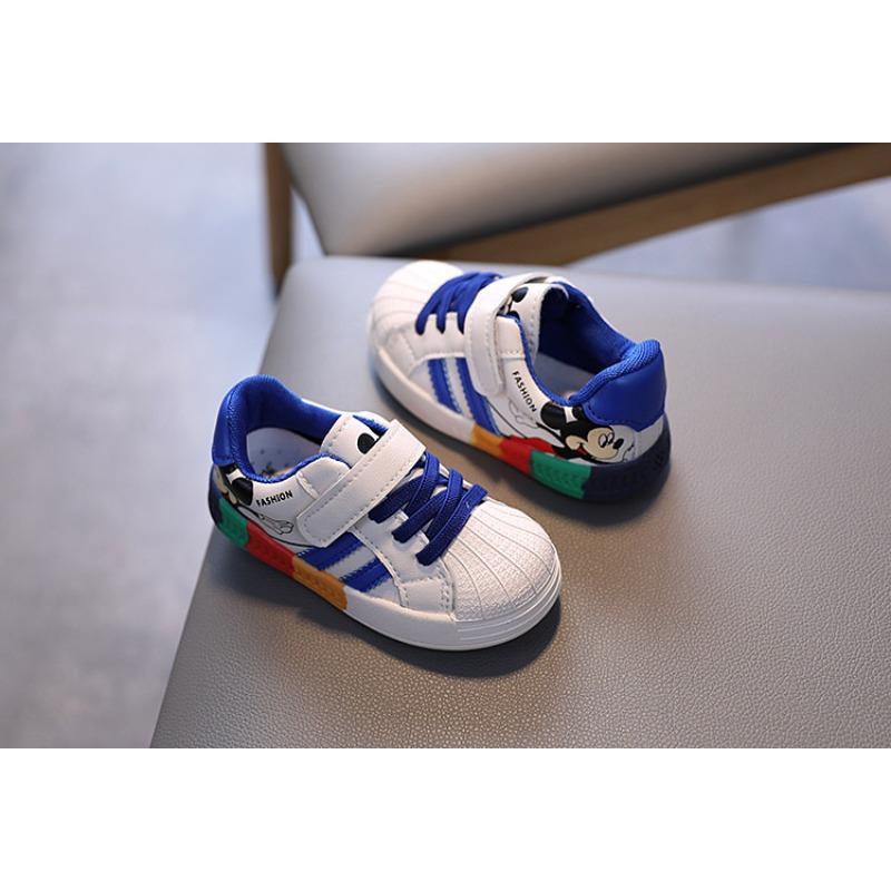 Spring and autumn toddler shoes soft baseplate shoes children single shoes little white shoes non-slip breathable 0-1-3 years and a half 2