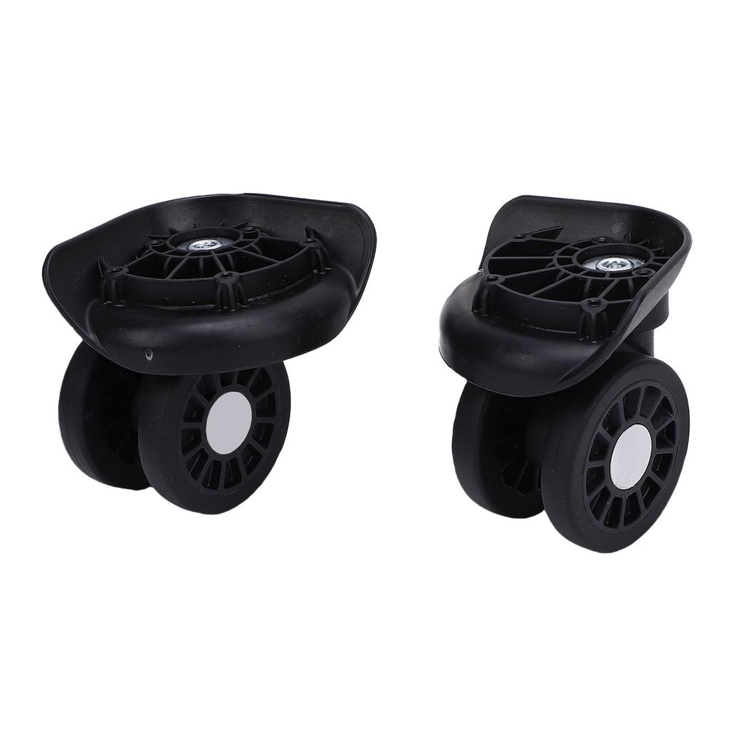 1 Pair Suitcase Wheels Universal Fit Shock Absorption Luggage Wheels Replacement for Trolley Case