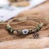 Forest Series Plant hand-kneaded Ceramic Adjustable DIY Bracelet For Women Gift Jewelry #CZ501