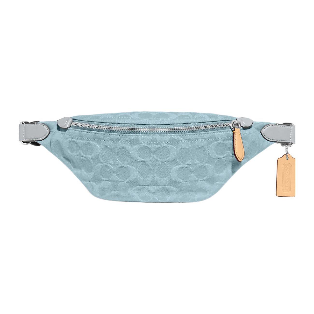 

New COACH Charter Fabric Sling Bag, Fanny Pack Tubas Unisex Blue CJ825-PBU 34.0*7.1*14.0CM