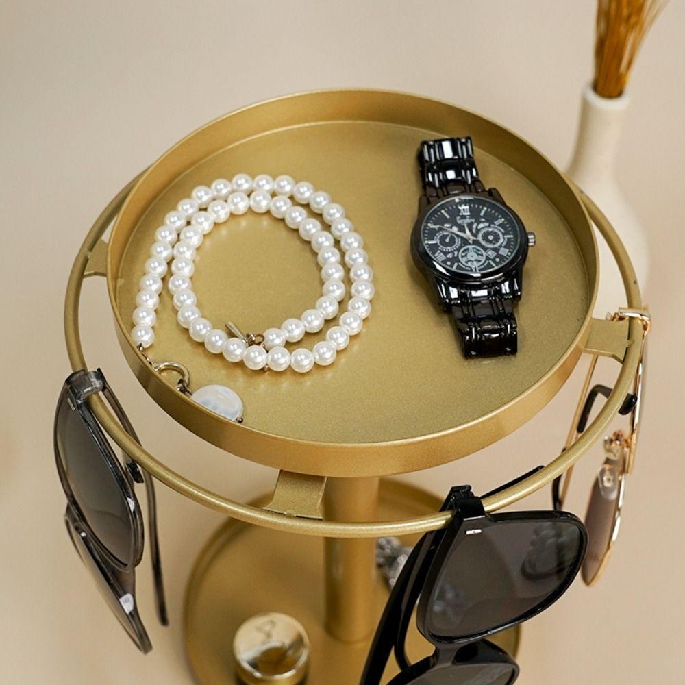 360° Rotating Sunglasses Rack Stainless Steel Glasses Stand Eyewear Display Tabletop Decor