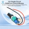 DC 12V 4 Pin PWM Fan Control Module Knob Switch PWM Fan Motor Controller Board for Computer Case Cooling Fans
