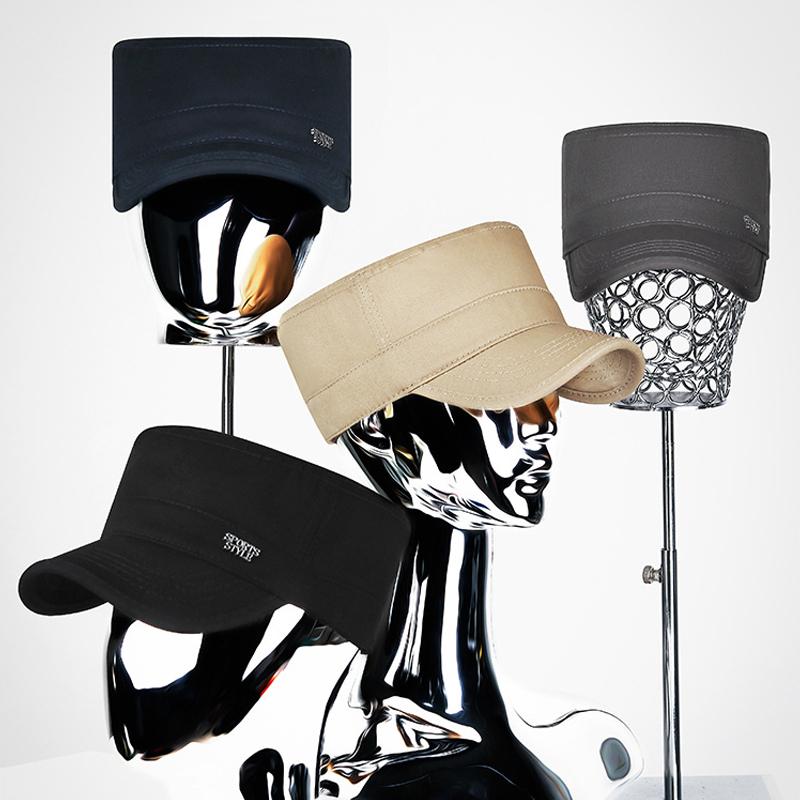 Four Seasons Adjustable Flat Cap Men Big Head Cap