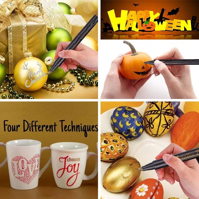 12/24/36Color Dual Tip Acrylic Pastel Pen Paint Brush Markers PensFor Fabric Canvas Ceramics Metal DIY Graffiti Art Stationery