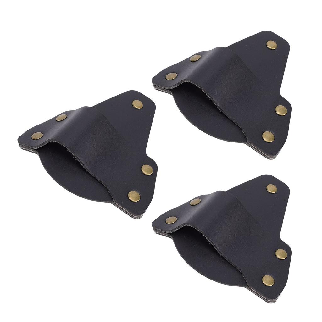 3 Pcs Flashlight Suitable for PolyTac 88850 Flashlight PU Leather Belt Holder